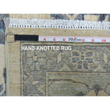 Load image into Gallery viewer, 9&#39;x11&#39;10&quot; Ivory Afghan Peshawar With All Over Motifs Organic Wool Hand Knotted Oriental Rug FWR421902