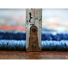 Load image into Gallery viewer, 9&#39;8&quot;x12&#39;4&quot; Hand Knotted Blue Afghan Ersari With Geometric Design Afghan Wool Oriental Rug FWR421926