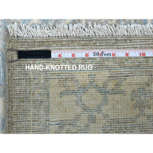 Load image into Gallery viewer, 4&#39;x5&#39;3&quot; Beige Stone Wash Peshawar With Geometric Medallion Design Hand Knotted Soft Afghan Wool Oriental Rug FWR422298