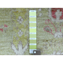 Load image into Gallery viewer, 8&#39;x9&#39;9&quot; Lime Green, Afghan Angora Ushak With Cypress And Willow Tree Design, Natural Wool Hand Knotted, Oriental Rug FWR422982