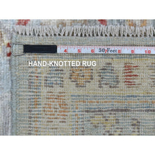 Load image into Gallery viewer, 6&#39;2&quot;x9&#39;7&quot; Red Clean Natural Wool Shabby Chic Distressed Old Persian Tabriz Medallion Design Hand Knotted Oriental Rug FWR361116
