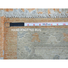 Load image into Gallery viewer, 7&#39;10&quot;x10&#39;2&quot; Burnt Orange, Natural Wool, Afghan Angora Oushak With Cypress And Willow Tree Design, Hand Knotted, Oriental Rug FWR423450