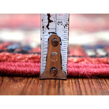 Load image into Gallery viewer, 2&#39;9&quot;x9&#39;10&quot; Coral Red, Hand Knotted Turkeman Ersari With Elephant Feet Design, Natural Dyes Densely Woven Pure Wool, Runner Oriental Rug FWR423678