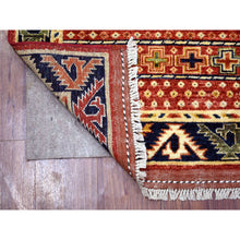 Load image into Gallery viewer, 2&#39;8&quot;x9&#39;7&quot; Coral Red, Afghan Ersari With Bijar Garus Design, Ancient Animal Figurines, Natural Dyes, Densely Woven, Extra Soft Wool, Hand Knotted, Runner Oriental Rug FWR423708