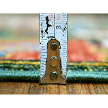 Load image into Gallery viewer, 2&#39;10&quot;x9&#39;9&quot; Olive Green, Soft Wool, Hand Knotted, Turkeman Ersari With Tribal Medallion Design, Natural Dyes, Densely Woven, Runner Oriental Rug FWR423714