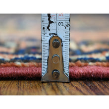 Load image into Gallery viewer, 2&#39;1&quot;x3&#39; Orange Afghan Ersari with Elephant Feet Desgin Hand Knotted, Natural Dyes, Ghazni Wool Oriental Rug FWR423948