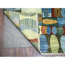 Load image into Gallery viewer, 8&#39;x9&#39;9&quot; Colorful Hand Knotted, Afghan Kashkuli Gabbeh With Arts And Crafts Design, Natural Dyes, Hand Spun Wool, Oriental Rug FWR424164