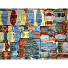 Load image into Gallery viewer, 8&#39;x9&#39;9&quot; Colorful Hand Knotted, Afghan Kashkuli Gabbeh With Arts And Crafts Design, Natural Dyes, Hand Spun Wool, Oriental Rug FWR424164