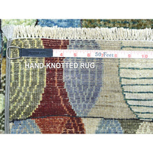 Load image into Gallery viewer, 8&#39;x9&#39;9&quot; Colorful Hand Knotted, Afghan Kashkuli Gabbeh With Arts And Crafts Design, Natural Dyes, Hand Spun Wool, Oriental Rug FWR424164