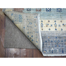 Load image into Gallery viewer, 4&#39;x5&#39;9&quot; Gray, Afghan Kashkuli Gabbeh Influenced by Motifs in Nature, Hand Spun Wool, Natural Dyes, Hand Knotted, Oriental Rug FWR424194