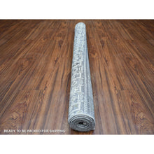 Load image into Gallery viewer, 5&#39;x6&#39;6&quot; Gray, Soft and Shiny Wool, Afghan Kashkuli Gabbeh, Influenced by Motifs in Nature, Hand Knotted, Natural Dyes, Oriental Rug FWR424206