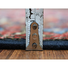 Load image into Gallery viewer, 4&#39;1&quot;x5&#39;9&quot; Coral Red Afghan Ersari With Geometric Repetitive Triangle Design Pure Wool Hand Knotted Natural Dyes Oriental Rug FWR424350