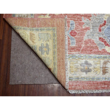 Load image into Gallery viewer, 12&#39;x16&#39; Coral Red, Afghan Angora Ushak With All Over Motifs, Hand Knotted, Pure Wool Oversized Oriental Rug FWR424506