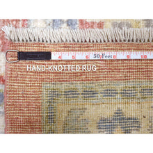 Load image into Gallery viewer, 12&#39;x16&#39; Coral Red, Afghan Angora Ushak With All Over Motifs, Hand Knotted, Pure Wool Oversized Oriental Rug FWR424506