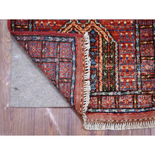 Load image into Gallery viewer, 2&#39;x3&#39;1&quot; Brick Red Turkeman Ersari With Prayer Design, Natural Dyes, Hand Knotted, Soft And Shiny Wool Oriental Rug FWR424902