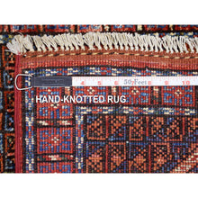 Load image into Gallery viewer, 2&#39;x3&#39;1&quot; Brick Red Turkeman Ersari With Prayer Design, Natural Dyes, Hand Knotted, Soft And Shiny Wool Oriental Rug FWR424902
