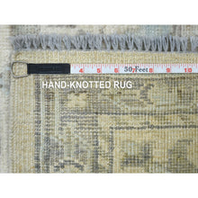 Load image into Gallery viewer, 8&#39;1&quot;x10&#39; Ivory, Afghan Angora Oushak With All Over Leaf Design, Hand Knotted, Pure Wool Oriental Rug FWR425160