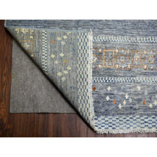Load image into Gallery viewer, 11&#39;8&quot;x14&#39; Gray, Afghan Kashkuli Gabbeh With Soft Cool Tones, Hand Spun Wool, Fine Weave, Natural Dyes, Hand Knotted, Oversized, Oriental Rug FWR425238