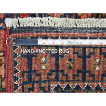 Load image into Gallery viewer, 2&#39;1&quot;x2&#39;10&quot; Coral Red Natural Dyes, Afghan Ersari With Elephant Feet Design. Hand Knotted, Pure Wool Oriental Rug FWR426132