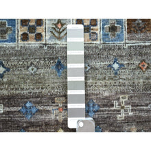 Load image into Gallery viewer, 4&#39;x6&#39; Shades Of Gray Hand Knotted, Afghan Kashkuli Gabbeh, Natural Dyes Fine Weave 100% Wool Oriental Rug FWR426180