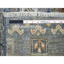 Load image into Gallery viewer, 4&#39;x6&#39; Shades Of Gray Hand Knotted, Afghan Kashkuli Gabbeh, Natural Dyes Fine Weave 100% Wool Oriental Rug FWR426180