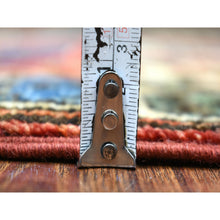 Load image into Gallery viewer, 1&#39;10&quot;x3&#39; Brick Red Afghan Ersari with Boteh Design, Hand Knotted, Natural Dyes, Soft and Shiny Wool Oriental Rug FWR426288