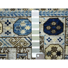 Load image into Gallery viewer, 3&#39;3&quot;x4&#39;10&quot; Gray Hand Knotted, Natural Dyes Afghan Ersari With Tribal Design Soft And Shiny Wool Oriental Rug FWR426426