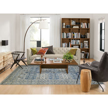 Load image into Gallery viewer, 6&#39;2&quot;x8&#39;7&quot; Gray, Anatolian Design With Geometric Medallions, Supple Wool Hand Knotted, Oriental Rug FWR426750