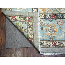 Load image into Gallery viewer, 9&#39;2&quot;x12&#39; Cloud Gray, Fine Peshawar With Heriz Design Natural Dyes, 100% Wool Hand Knotted, Oriental Rug FWR426792