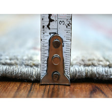 Load image into Gallery viewer, 3&#39;3&quot;x4&#39;9&quot; Shades Of Gray, Afghan Kashkuli Gabbeh With Little Camel Figurines, Hand Knotted, Pure Wool Oriental Rug FWR426828