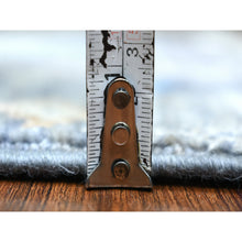 Load image into Gallery viewer, 2&#39;7&quot;x9&#39;8&quot; Shades Of Gray, Afghan Kashkuli Gabbeh With Pictorial Design, Hand Knotted, Fairly Short Pile, Natural Dyes, 100% Wool Runner Oriental Rug FWR427506