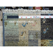 Load image into Gallery viewer, 4&#39;x5&#39;10&quot; Colorful, Afghan Kashkuli Gabbeh With Pictorial Design, Natural Dyes, Hand Knotted, Influenced By Folk Inspired Motifs, Hand Spun Wool Oriental Rug FWR427518