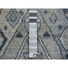 Load image into Gallery viewer, 2&#39;9&quot;x9&#39;4&quot; Gray, Extra Soft Wool, Anatolian Village Inspired Geometric Design, Hand Knotted, Runner Oriental Rug FWR427692