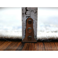 Load image into Gallery viewer, 2&#39;9&quot;x9&#39;4&quot; Gray, Extra Soft Wool, Anatolian Village Inspired Geometric Design, Hand Knotted, Runner Oriental Rug FWR427692