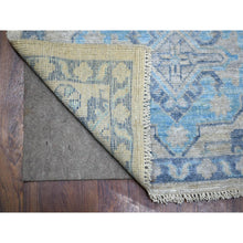 Load image into Gallery viewer, 3&#39;1&quot;x11&#39;9&quot; Gray Hand Knotted, Anatolian Village Inspired With Geometric Medallion Design, Soft And Shiny Wool, Wide Runner Oriental Rug FWR427974