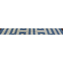 Load image into Gallery viewer, 9&#39;2&quot;x11&#39;9&quot; Denim Blue Maze Design With Berber Influence, Hand Knotted, Densely Woven, Soft And Shiny Wool Oriental Rug FWR428088