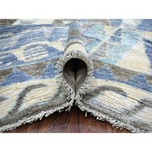 Load image into Gallery viewer, 8&#39;x10&#39; Ivory, Hand Knotted Anatolian Design With Little Triangles, Natural Dyes Pure Wool, Oriental Rug FWR428214