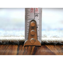 Load image into Gallery viewer, 2&#39;5&quot;x9&#39;8&quot; Silver Gray, Pure Wool Hand Knotted, Afghan Angora Ushak Natural Dyes, Runner Oriental Rug FWR428544