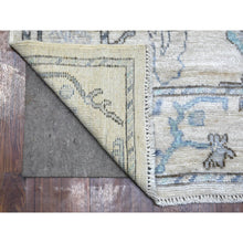 Load image into Gallery viewer, 4&#39;1&quot;x5&#39;10&quot; Beige, Afghan Angora Oushak With All Over Design, Hand Knotted, Pure Wool, Natural Dyes Oriental Rug FWR428784