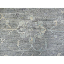 Load image into Gallery viewer, 12&#39;x15&#39;2&quot; Charcoal Gray, Hand Knotted Afghan Angora Oushak, Natural Dyes Soft And Supple Wool, Oversized Oriental Rug FWR428874