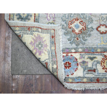 Load image into Gallery viewer, 2&#39;8&quot;x9&#39;10&quot; Gray, Soft Wool Hand Knotted, Afghan Angora Oushak Natural Dyes, Runner Oriental Rug FWR429024