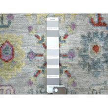 Load image into Gallery viewer, 2&#39;8&quot;x9&#39;10&quot; Gray, Soft Wool Hand Knotted, Afghan Angora Oushak Natural Dyes, Runner Oriental Rug FWR429024