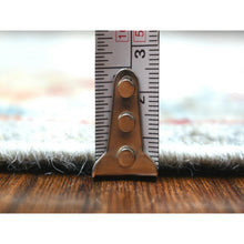 Load image into Gallery viewer, 2&#39;8&quot;x9&#39;10&quot; Gray, Soft Wool Hand Knotted, Afghan Angora Oushak Natural Dyes, Runner Oriental Rug FWR429024