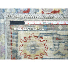 Load image into Gallery viewer, 2&#39;8&quot;x9&#39;10&quot; Gray, Soft Wool Hand Knotted, Afghan Angora Oushak Natural Dyes, Runner Oriental Rug FWR429024