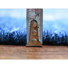 Load image into Gallery viewer, 8&#39;10&quot;x11&#39;5&quot; Navy Blue, Hand Knotted, Soft And Shiny Wool, Natural Dyes, Moroccan Berber With Criss Cross Pattern Oriental Rug FWR429276
