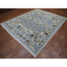 Load image into Gallery viewer, 8&#39;3&quot;x10&#39; Gray, Afghan Ersari With Hutchlu Design, Natural Dyes Dense Weave, Soft Wool Hand Knotted, Oriental Rug FWR429294