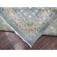 Load image into Gallery viewer, 12&#39;x14&#39;6&quot; Light Gray, Fine Peshawar With All Over Design Densely Woven, Soft Wool Hand Knotted, Oversized Oriental Rug FWR429582