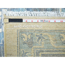 Load image into Gallery viewer, 9&#39;1&quot;x11&#39;9&quot; Ivory, Hand Knotted Fine Peshawar With Heriz Serapi Design, Densely Woven Afghan Wool, Oriental Rug FWR429714