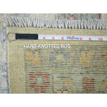 Load image into Gallery viewer, 11&#39;9&quot;x15&#39;9&quot; Ivory, Afghan Angora Oushak with All Over Design Natural Dyes, Hand Knotted Pure Wool, Oversized Oriental Rug FWR429768