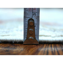 Load image into Gallery viewer, 2&#39;8&quot;x11&#39;8&quot; Ivory Colorful Leaf Design Natural Dyes, Afghan Wool Hand Knotted Angora Oushak Runner Oriental Rug FWR429786